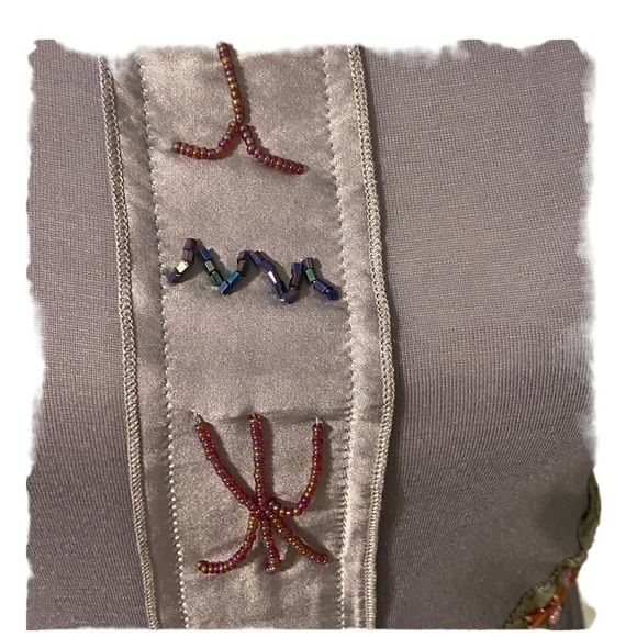 Hale Bob women’s floral mauve top size M boho festival hippie - Picture 5 of 8